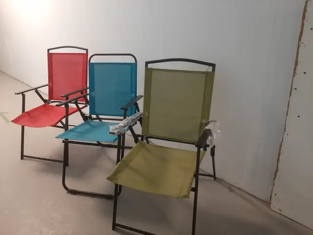 3 Folding Chairs