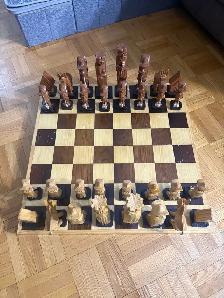 Beautiful Handmade Wooden Chess Set