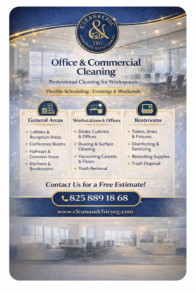 Office & Commercial Cleaning /Edmonton/Reliable team