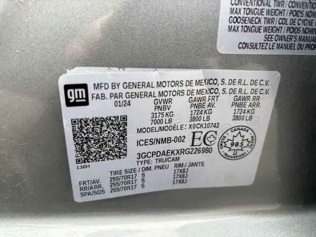 2024 Chevrolet Silverado 1500 WT, Crew Cab boite 6,5 - Photo 19