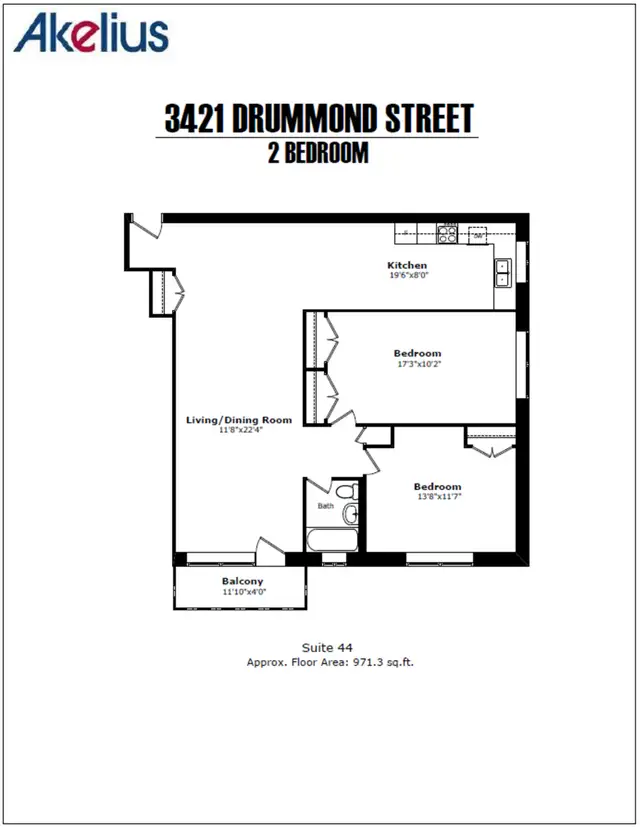 modern two-bedroom one-bathroom - ID 87 - Photo 12