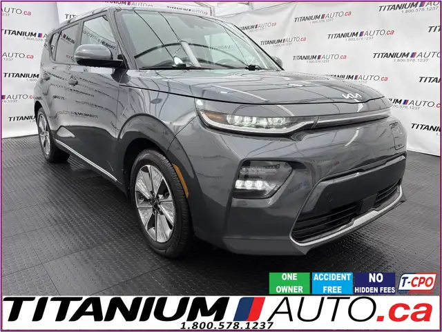 2022 Kia Soul EV Limited-383KM Range-Cooled Leather-GPS-Sunroof-
