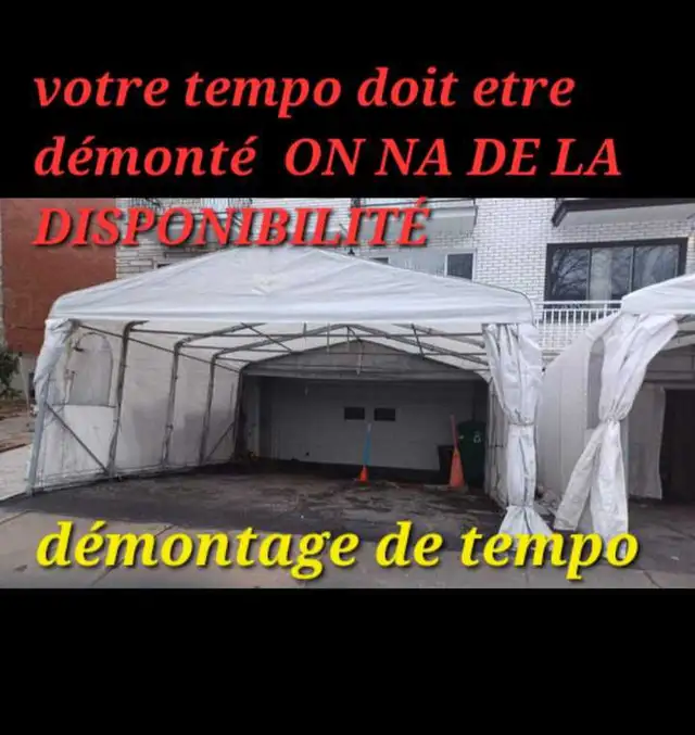 tempo service démontage