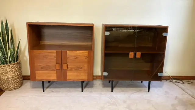 Mid century. TEAK TECK. Modulable. Crédence, bahut disques vinyl - Photo 5