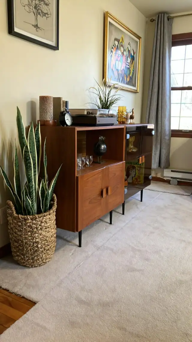 Mid century. TEAK TECK. Modulable. Crédence, bahut disques vinyl - Photo 10