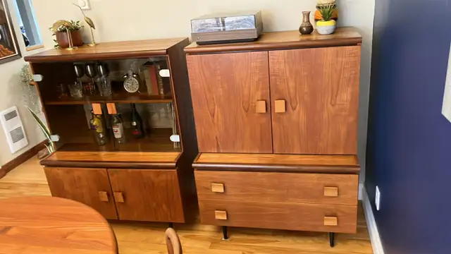 Mid century. TEAK TECK. Modulaire. Crédence, buffet, bahut disqu - Photo 3