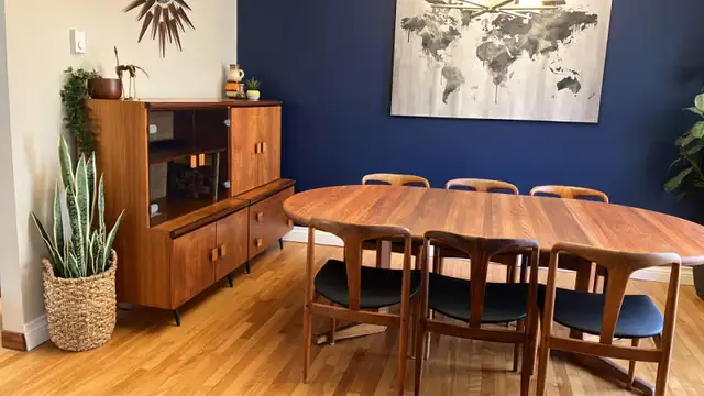 Mid century. TEAK TECK. Modulaire. Crédence, buffet, bahut disqu - Photo 9