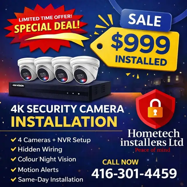 4K security camera  3 years of warranty