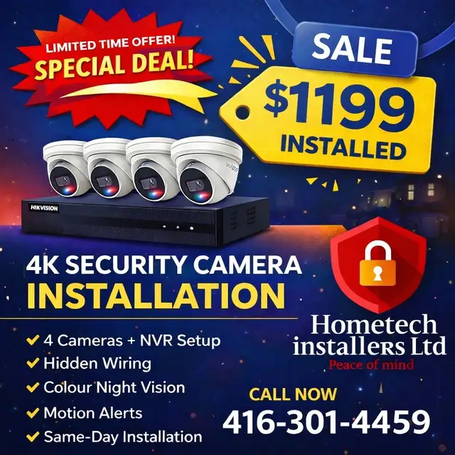 security camera installation