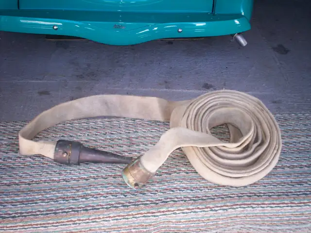 Antique Brass Fireman's Hose & Nozzle