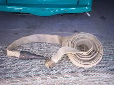 Antique Brass Fireman's Hose & Nozzle