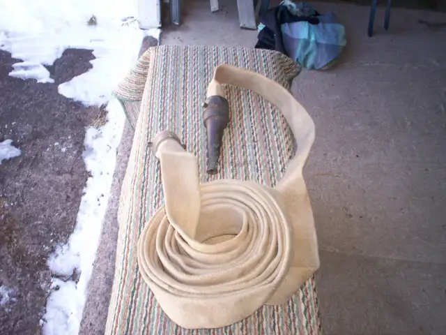 Antique Brass Fireman's Hose & Nozzle - Photo 3