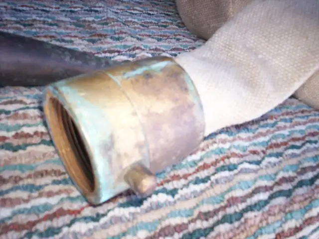 Antique Brass Fireman's Hose & Nozzle - Photo 6