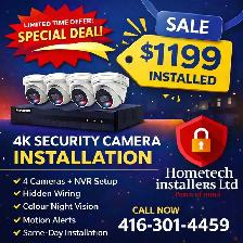 4K security camera installation