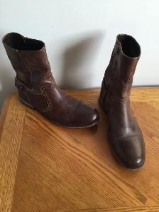 Cole Haan 9.5M Heritage Boots - Biker Moto Style