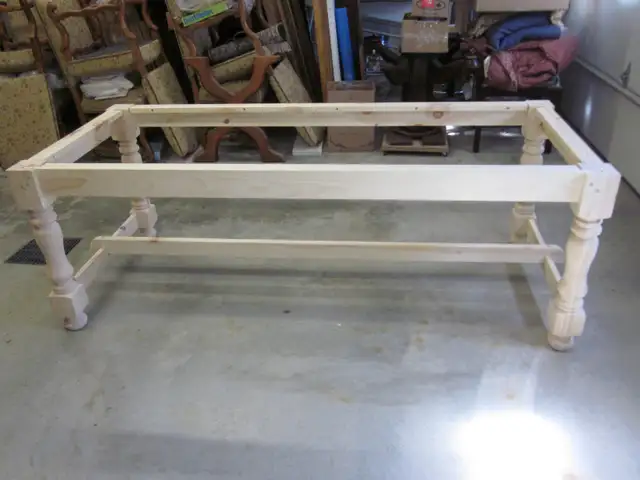 IMPRESSIONNANTE & RARE TABLE NEUVE EN CHENE MASSIF 8' X 43'' - Photo 6