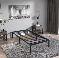 Brand New Cozy Metallic Platform Bed Frame Now On Sale
