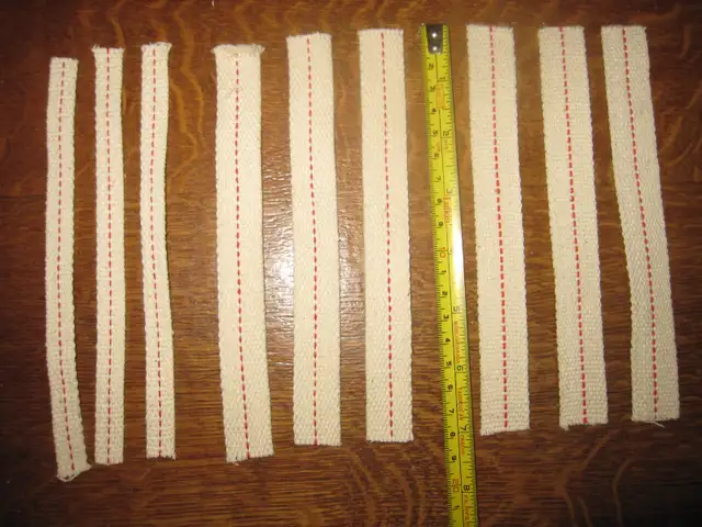 BRAND NEW COTTON OIL LAMP WICKS 1',7/8',3/4',5/8',1/2',x7' LONG