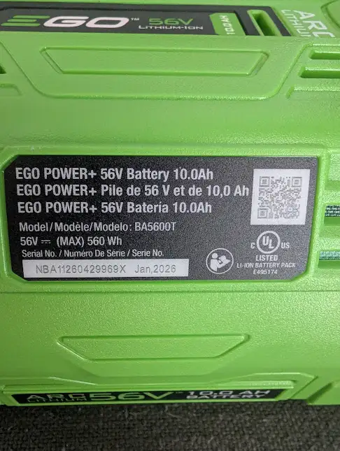 Batterie et chargeur EGO POWER - Photo 2
