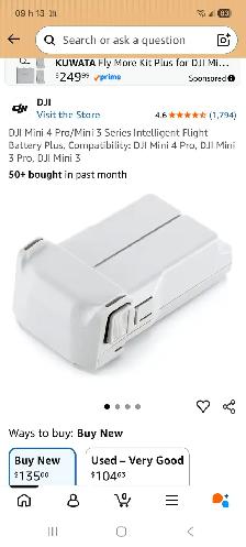 DJI battery plus pour Mini 4 pro