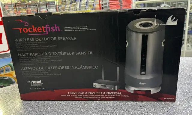 Rocketfish Wireless Outdoor Speaker System Boxed