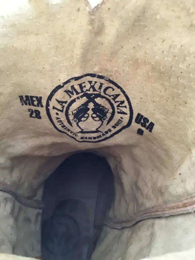 Vintage 90s La Mexicana Ostrich Boots - Size 10 - Handmade - Photo 3