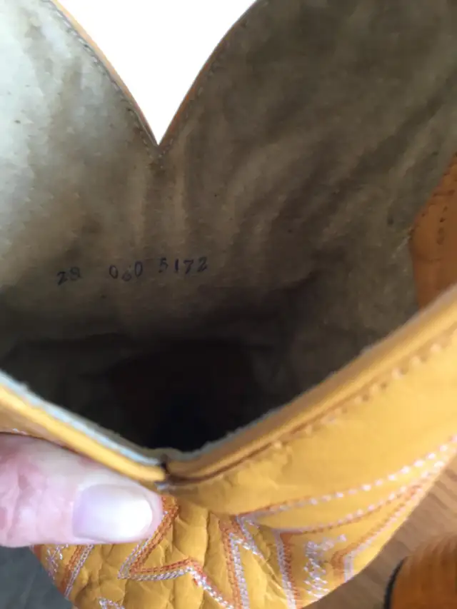 Vintage 90s La Mexicana Ostrich Boots - Size 10 - Handmade - Photo 4