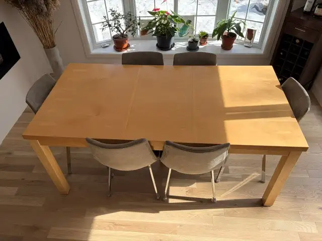 Table à dîner 6 personnes style scandinave