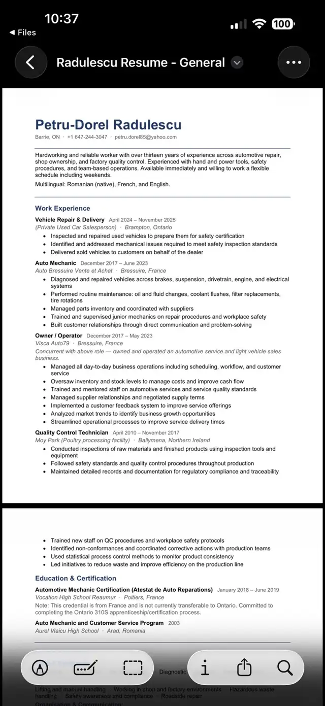 looking for job