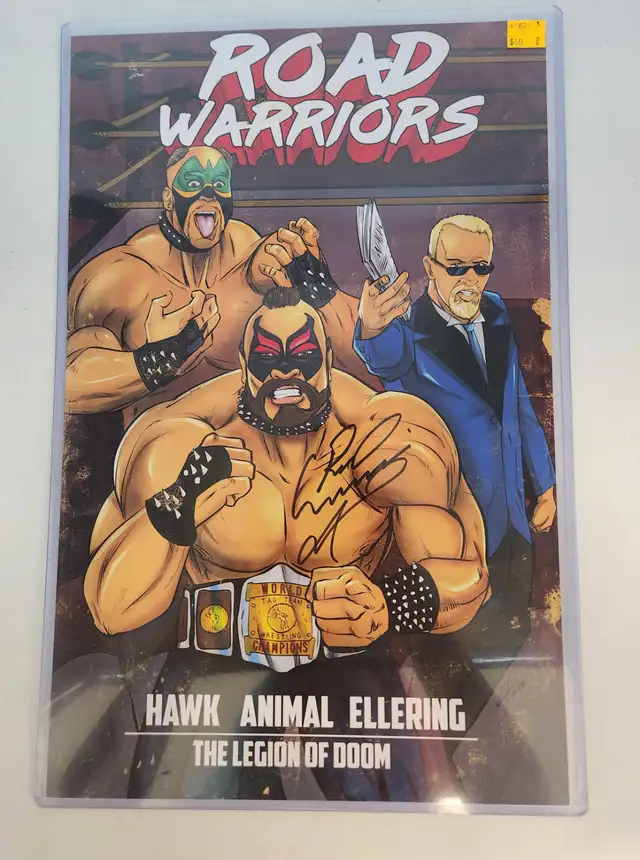 Road Warriors Autographed Poster Signed by Animal with C.O.A.