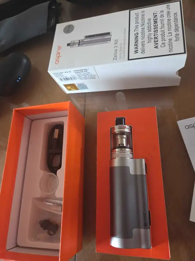 vapoteuse aspire zelos kit disponible 514-206-5052 neuf - Photo 2
