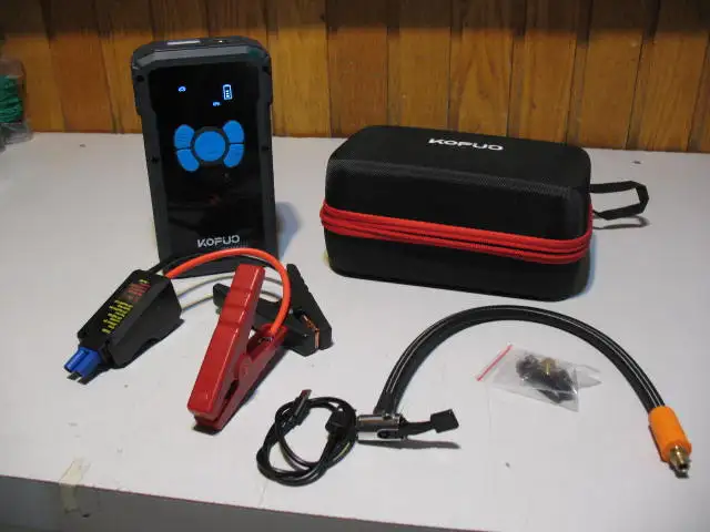 KOPUO 5-in-1 Portable Car Battery Jump Starter, BRAND NEW