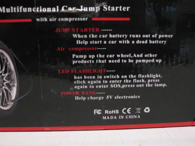 KOPUO 5-in-1 Portable Car Battery Jump Starter, BRAND NEW - Photo 3