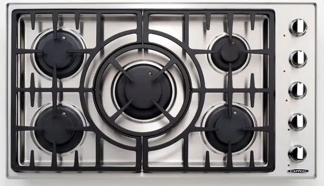 Capital Maestro Series Gas Cooktop MCT365GSN 36' 5 Burner - Photo 2