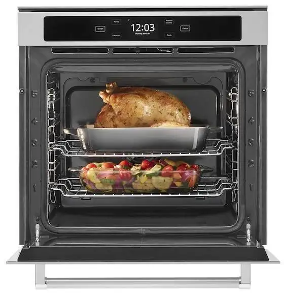 KitchenAid KOSC104FSS 24' Wall Oven Single With Convection - Photo 3