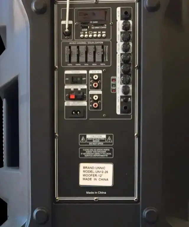 UNNIC Portable Bluetooth Speaker 500Watts with Wireless Mic/Remo - Photo 2