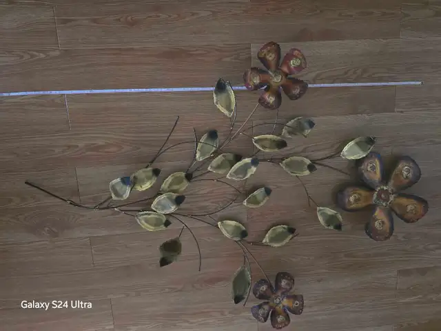 Vintage copper and brass wall deco