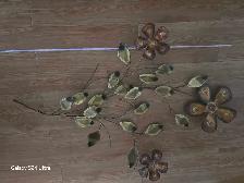 Vintage copper and brass wall deco