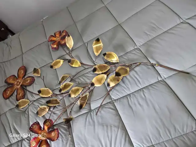 Vintage copper and brass wall deco - Photo 2