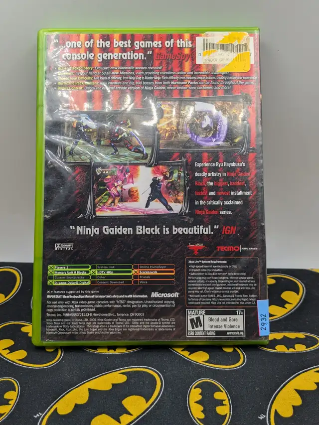 Ninja Gaiden Black XBOX (#2932) - Photo 2