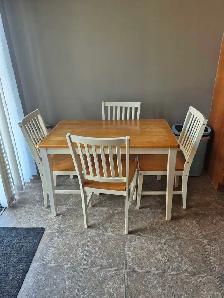 Table and 4 Chairs