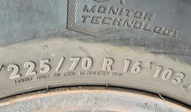 4 pneus d'été 225/70/R16 avec jantes - Photo 5