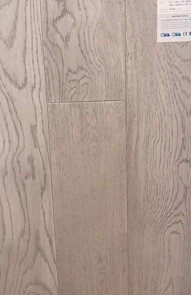 $3.69/sqft CLEARANCE - European Oak Flooring, Highland Silver 6.