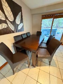 Kitchen table and 8 Chairs
