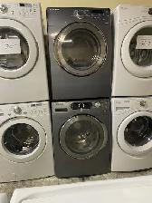 Laveuse sécheuse frontales grises Samsung ( remis a neuf )