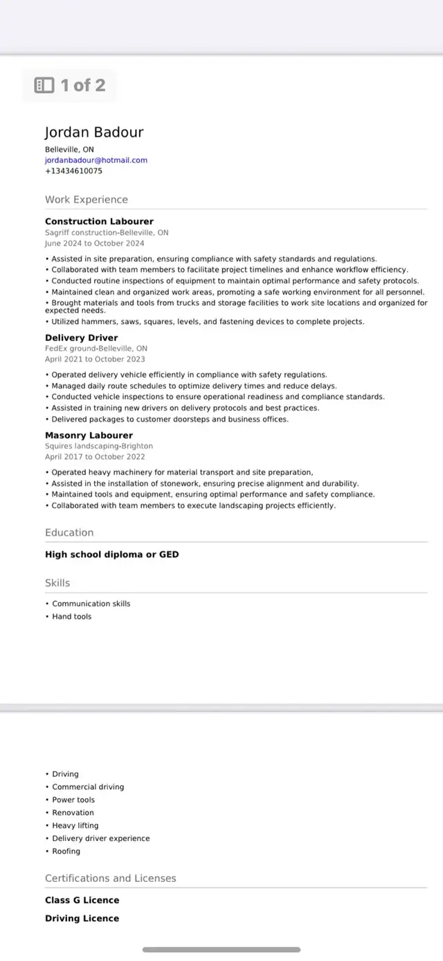 looking for work not hiring