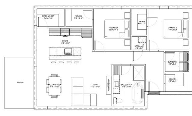 Grands 4 ½ de 1010 pi² dans un immeuble de construction neuve - Photo 2