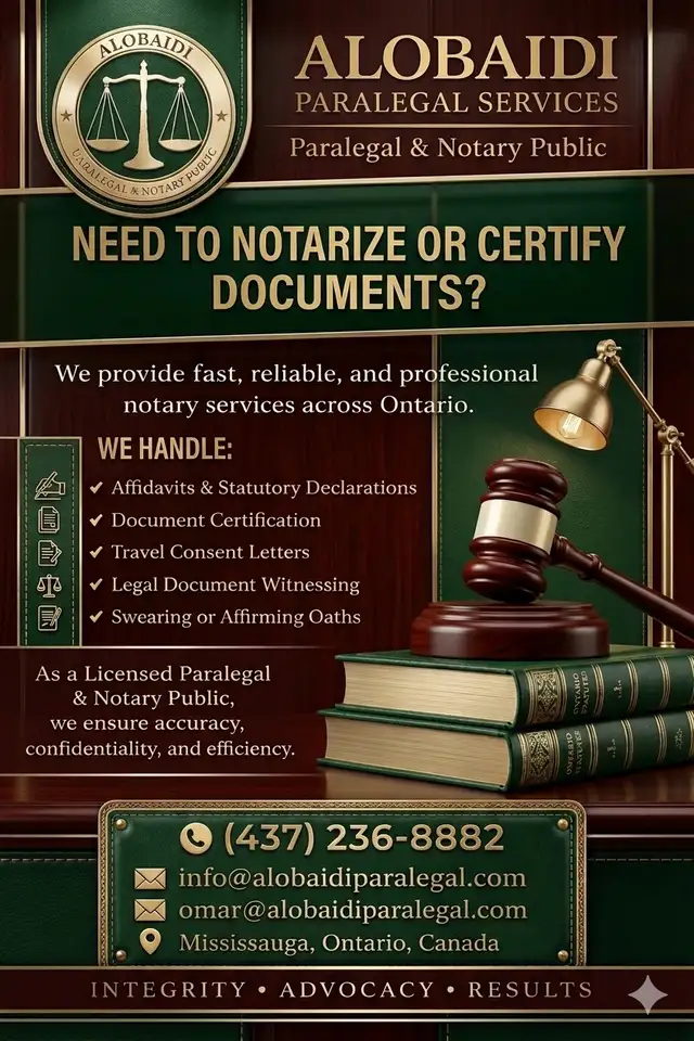 Licensed Paralegal & Notary Public