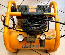 DuraTwist 1.0 HP 3-Gallon Quiet Oil-Free Electric Air Compressor