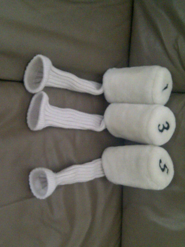 3 PROTECTEURS NEUFS POUR BATONS GOLF NUMÉROS 1,3x5: $5.00 CHACUN - Photo 3